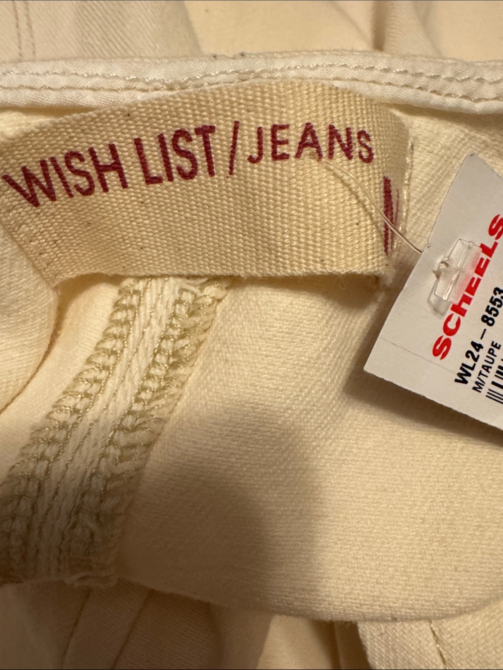 Wishlist Cream-White Denim Overalls - Picture 8 of 10
